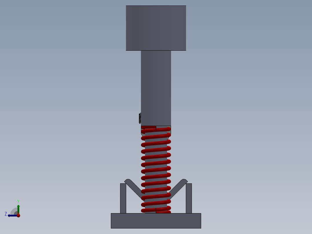 SOLIDWORKS 折弯机框右视图