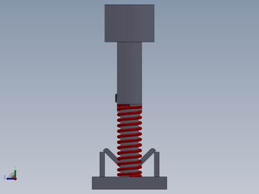 SOLIDWORKS 折弯机框右视缩略图