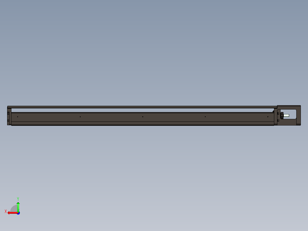 XZ坐标搬运码垛机械手3d图纸 双X轴米袋搬运机械手3d图纸三维模型后视图