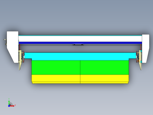 自动砂光机 3D模型前视缩略图