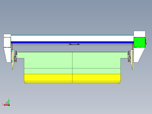 自动砂光机 3D模型后视缩略图