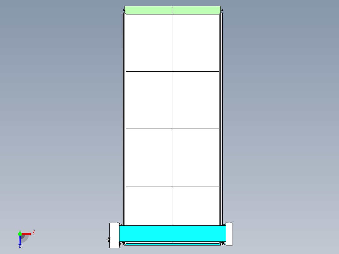 自动砂光机 3D模型俯视图