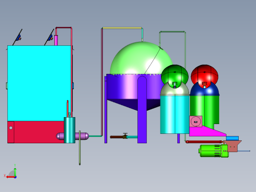 物料粉碎输送焚烧炉处理系统后视缩略图