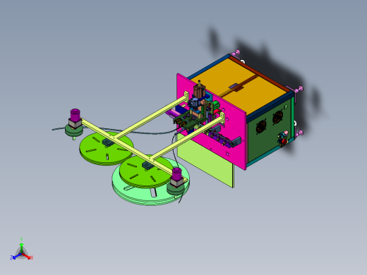 一出二插鱼叉端子装配机正等轴测缩略图