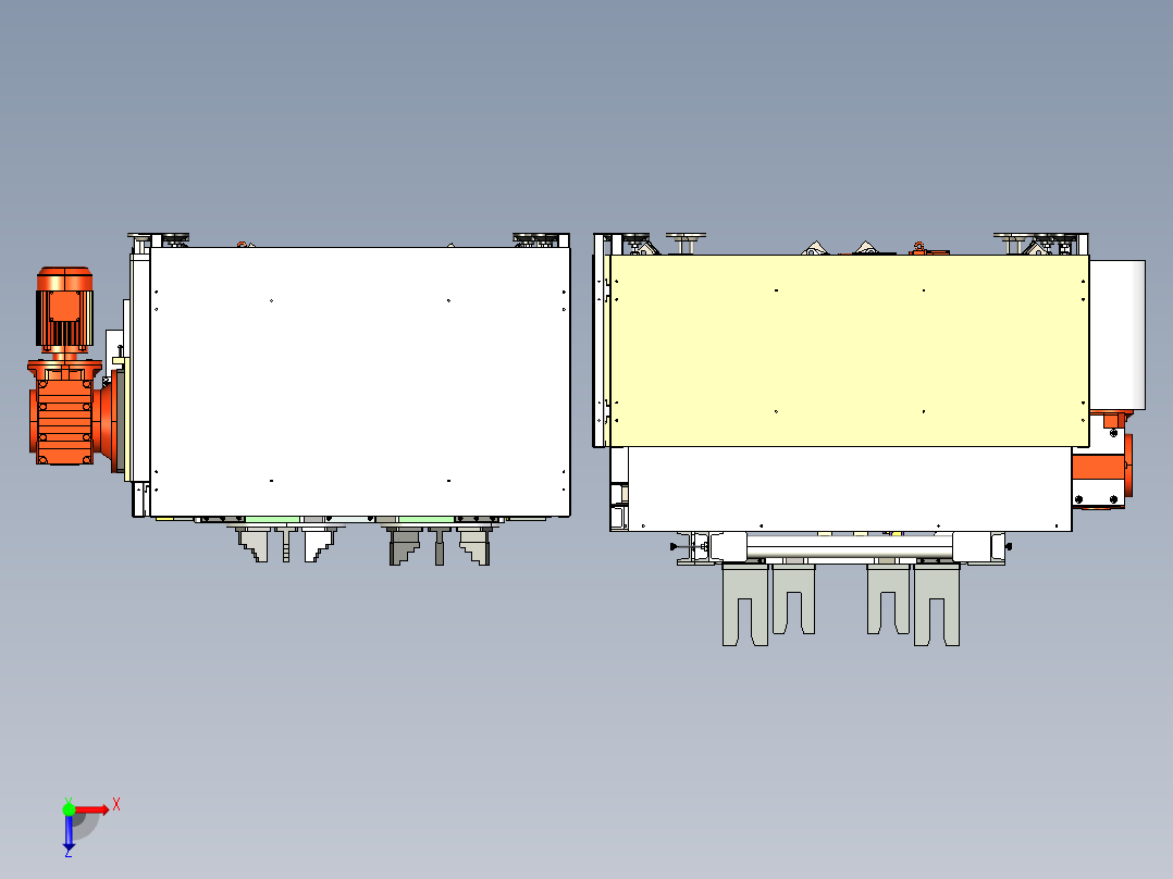05-1重型辊筒输送循环线俯视图