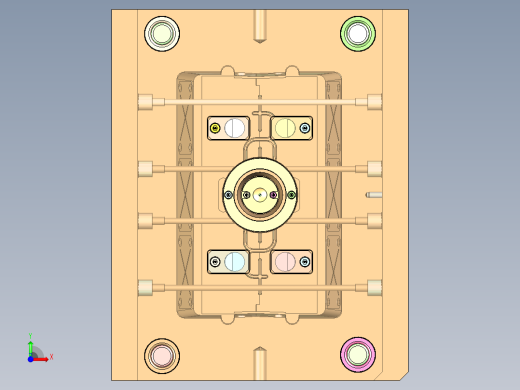 外螺纹堵头（两边滑块）前视缩略图