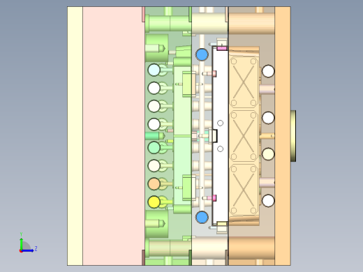 外螺纹堵头（两边滑块）左视缩略图