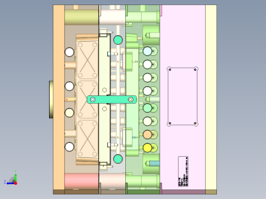 外螺纹堵头（两边滑块）右视缩略图