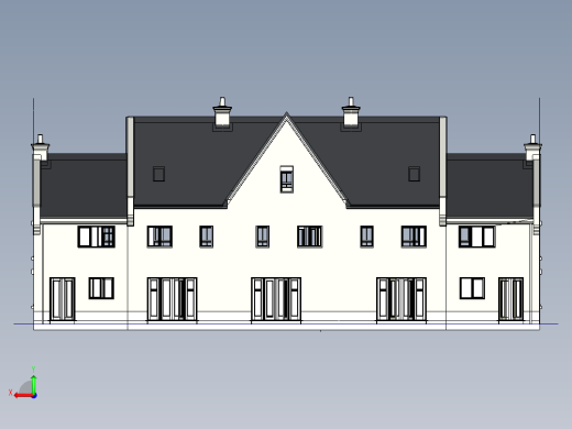 小镇房屋后视缩略图