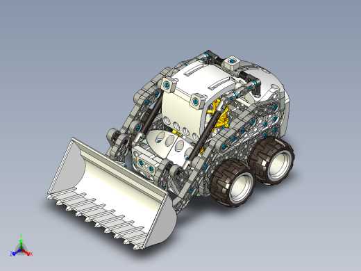滑移装载机拼装模型 UG STP