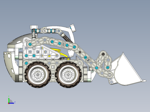 滑移装载机拼装模型 UG STP左视缩略图