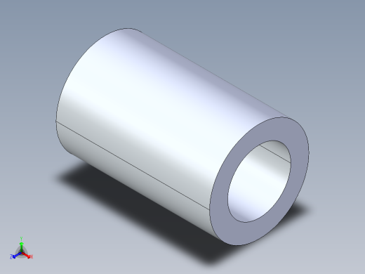 聚氯乙烯配件10-Sch80_Coupling_SxS_829-003 _0.375in正等轴测缩略图
