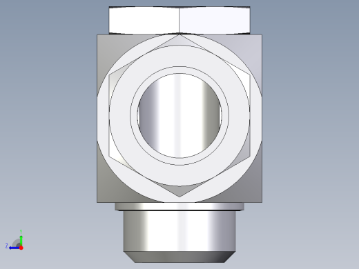 卡套式工业通用硬管接头EO_High_pressure_banjo_elbow_WH42LRCF右视缩略图