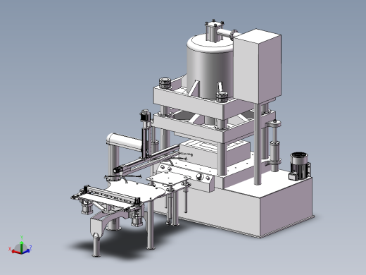 带桁架机器人自动上料的冲压机