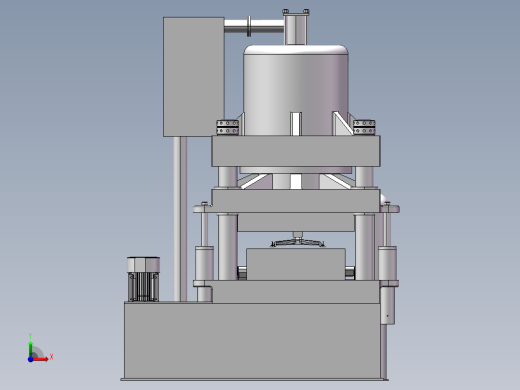 带桁架机器人自动上料的冲压机前视缩略图