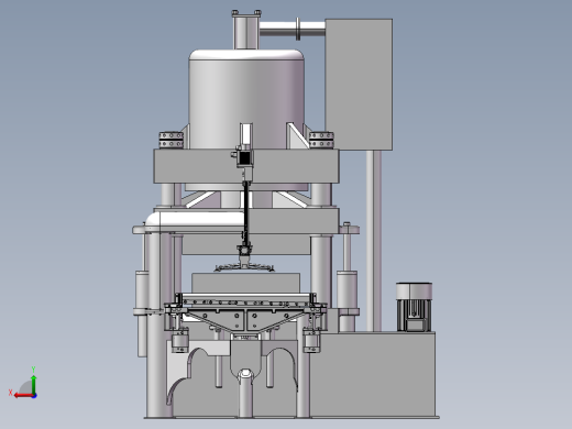带桁架机器人自动上料的冲压机后视缩略图