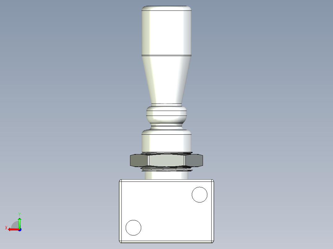 JXPC 4H 330-08（4H系列手拉阀）后视图
