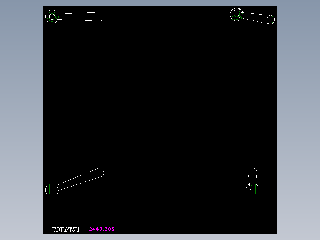 把手2447(A)-2D多系列多零件图纸模型