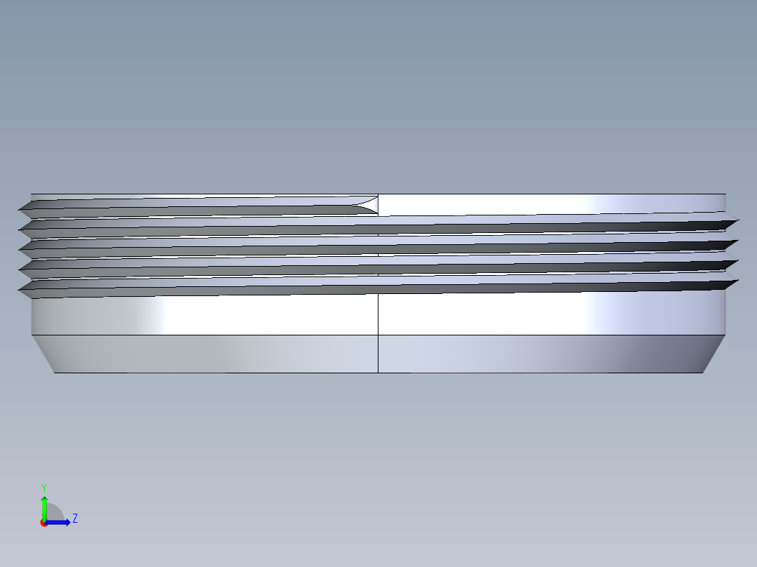 船舶管路系统S25_SeaDrainPLUS_CountersinkCleanPlug-MPT_37E170604_4in Sea Drain Plus - CounterPlug - MPT左视图