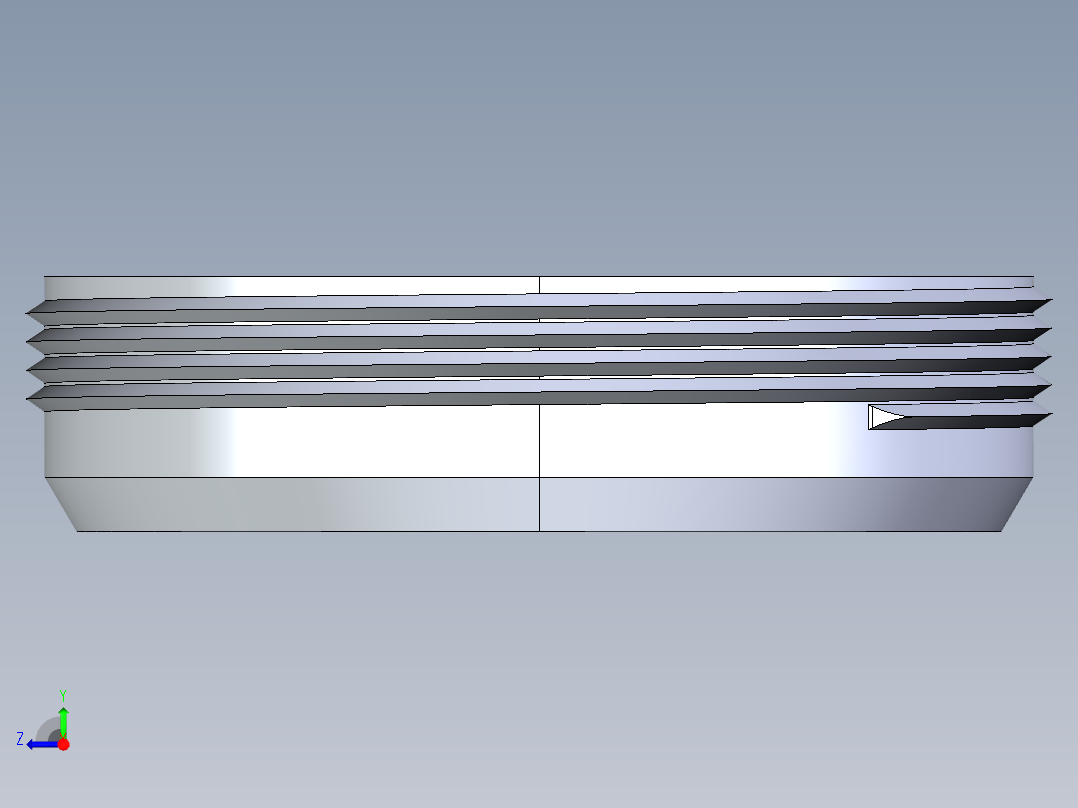 船舶管路系统S25_SeaDrainPLUS_CountersinkCleanPlug-MPT_37E170604_4in Sea Drain Plus - CounterPlug - MPT右视图