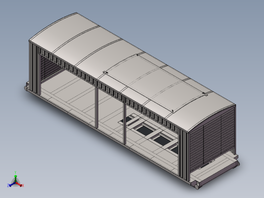 发电机安装的集装箱 SW STP正等轴测缩略图