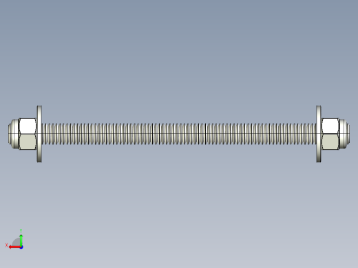 紧固件-STEP 0.3750 All-Thread后视缩略图