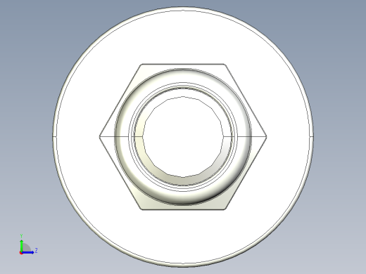 紧固件-STEP 0.3750 All-Thread左视缩略图