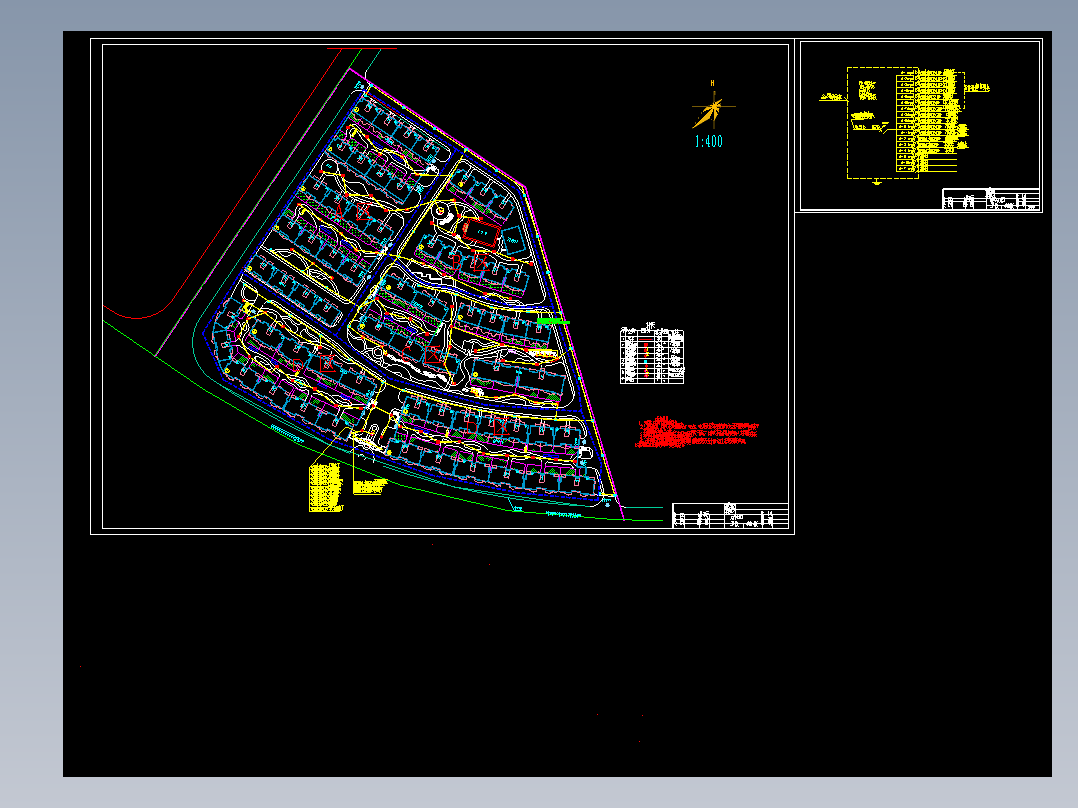 云南某住宅小区总平面电气照明图