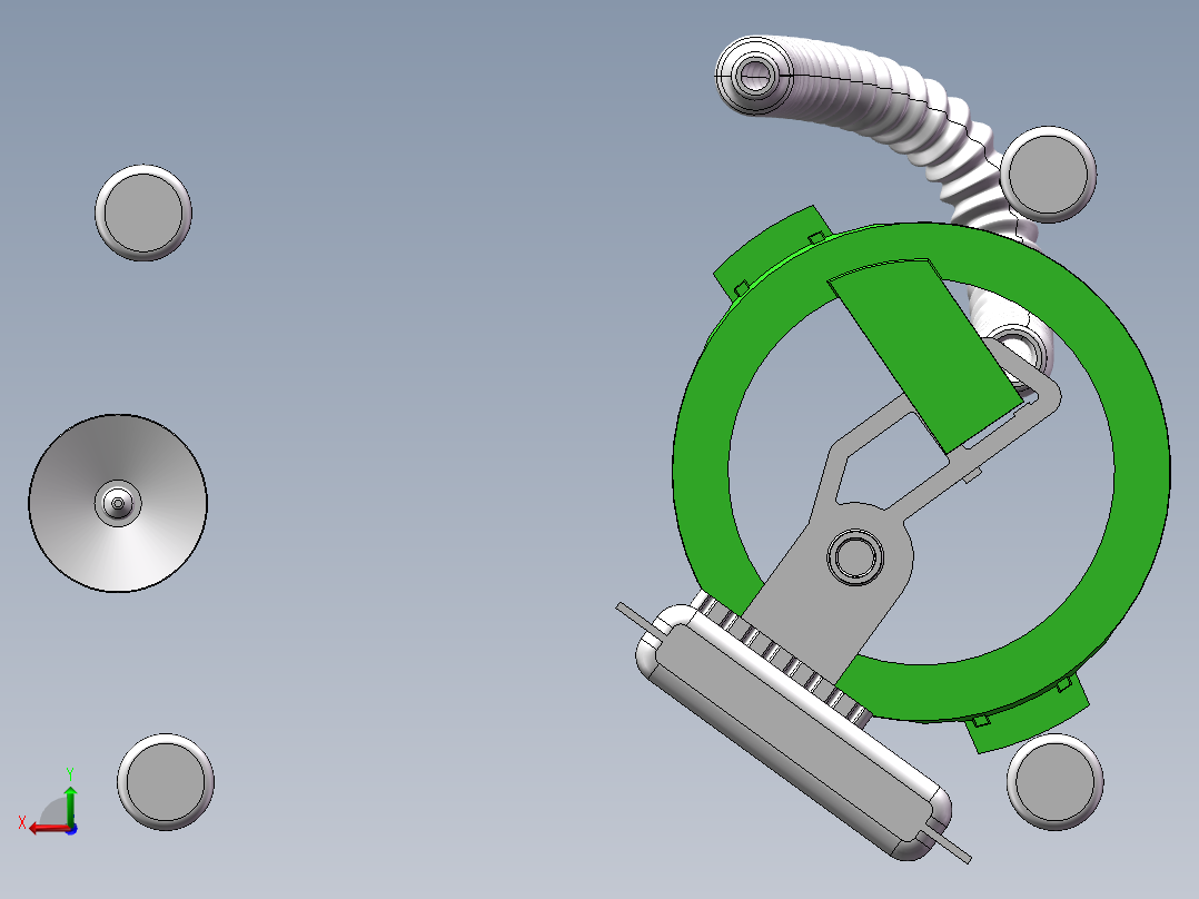 燃油泵结构图sw18可编辑后视图