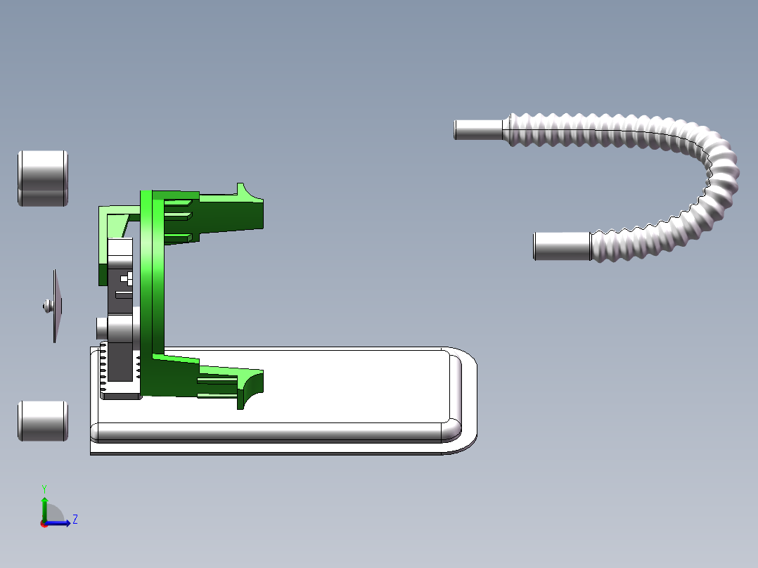 燃油泵结构图sw18可编辑左视图