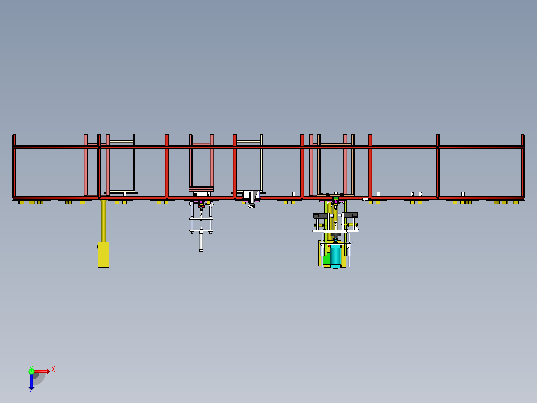 环形组装检测线设备sw18可编辑俯视图