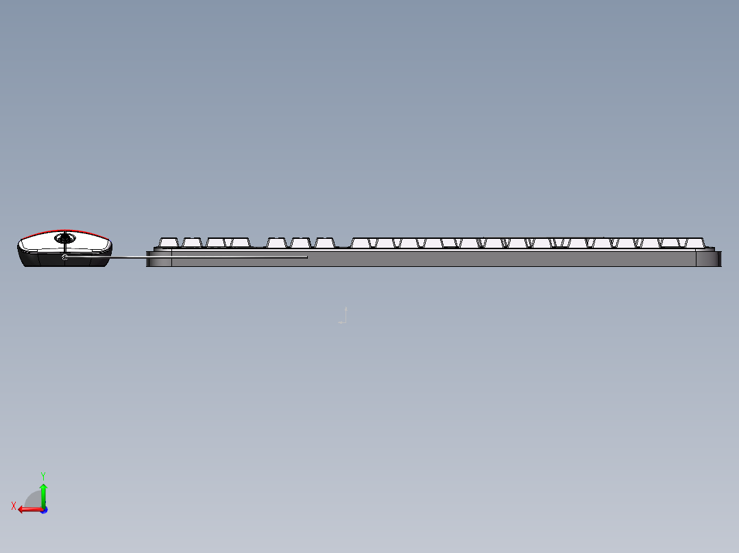 鼠标键盘后视图