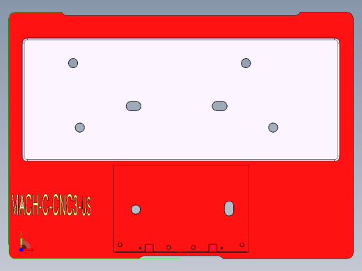笔记本C壳铣外形+KB框程序模型前视缩略图
