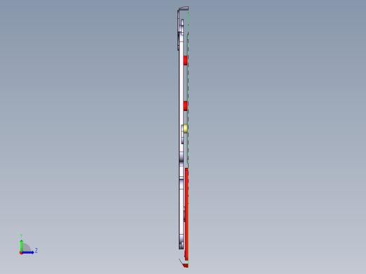 笔记本C壳铣外形+KB框程序模型左视缩略图