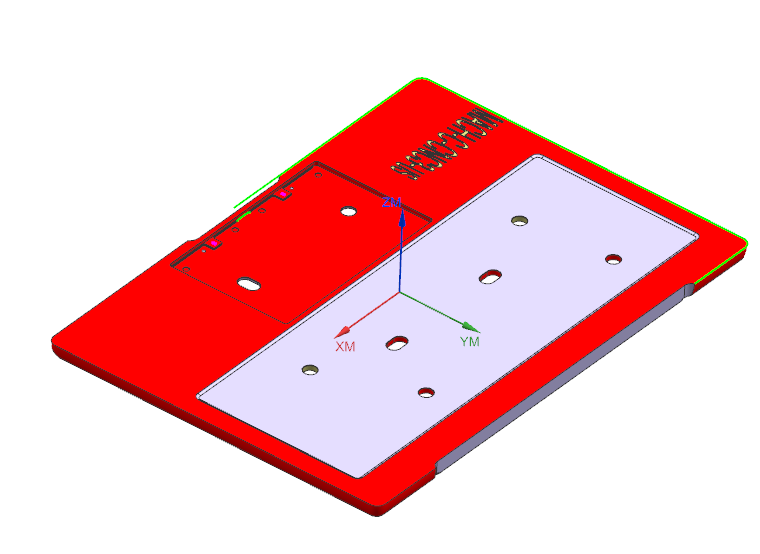 笔记本C壳铣外形+KB框程序模型