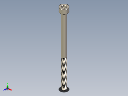 Screw_DIN_912_M2.5x40_A2.STEP公制内六角螺钉