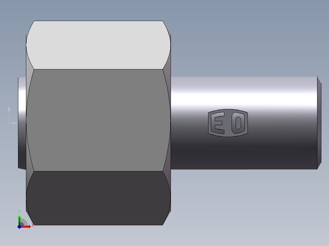 90度焊接接头、SKA10X1-前视图