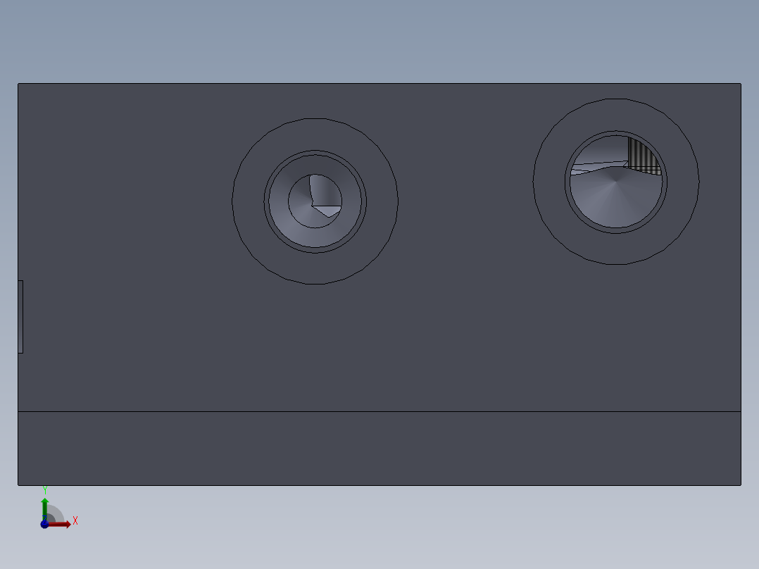 紧凑型定制液压块前视图