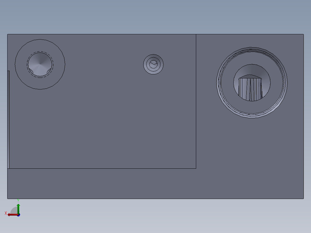 紧凑型定制液压块后视图