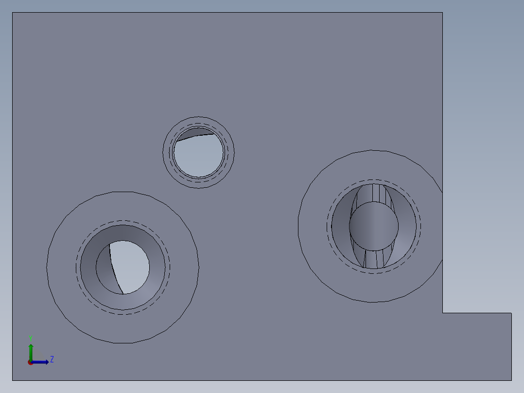 紧凑型定制液压块左视图
