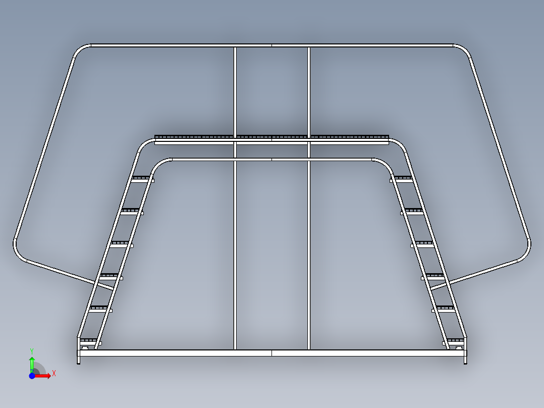 B2004850-交叉楼梯前视图