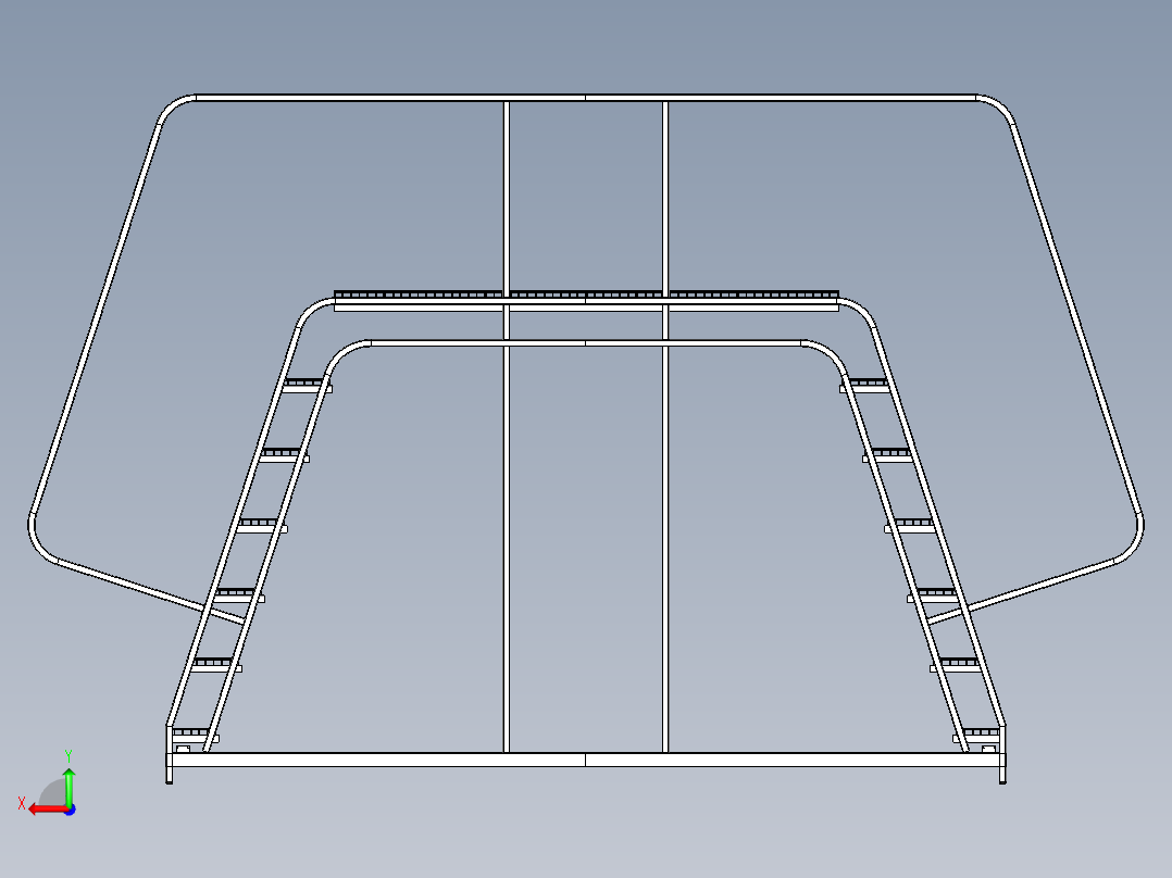 B2004850-交叉楼梯后视图