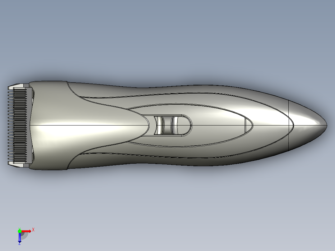 剃须刀、刮胡刀俯视图