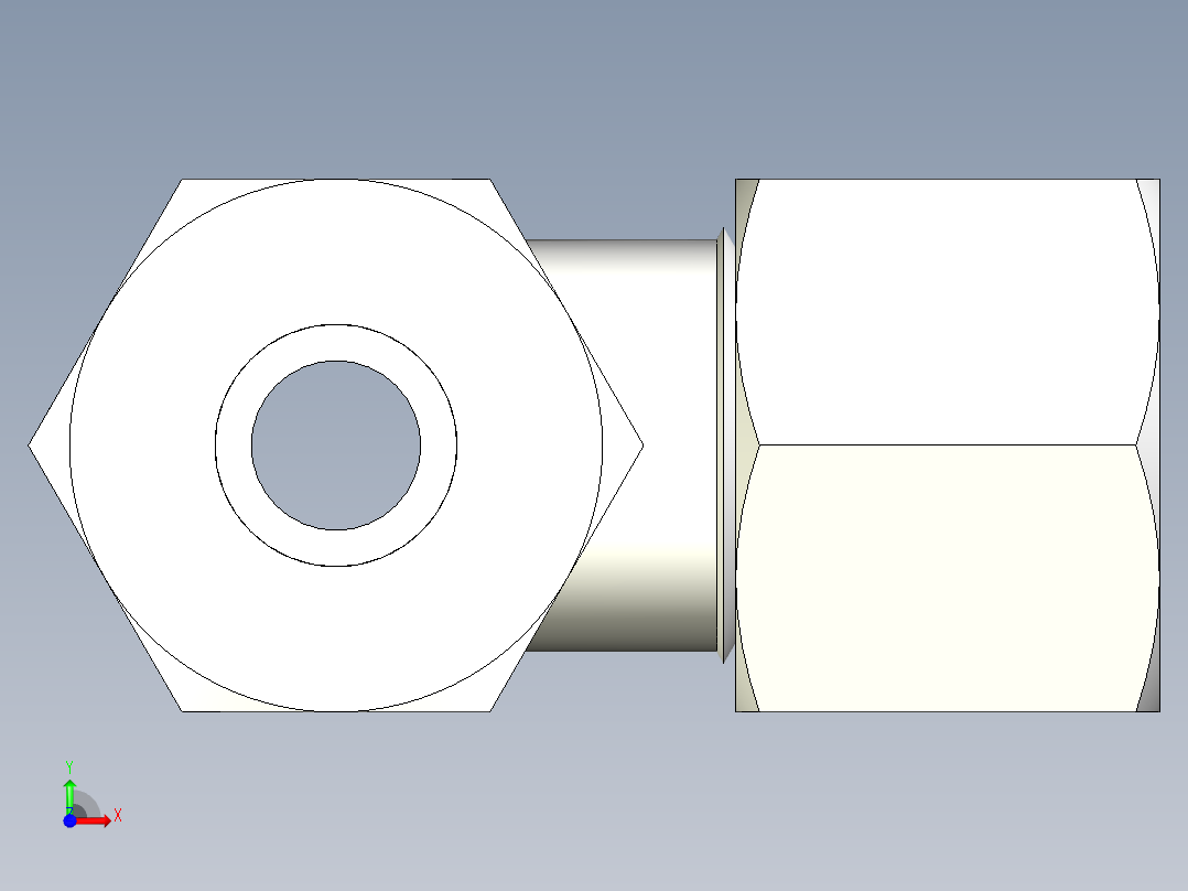 B3004550-连接 TEE 等管 10前视图