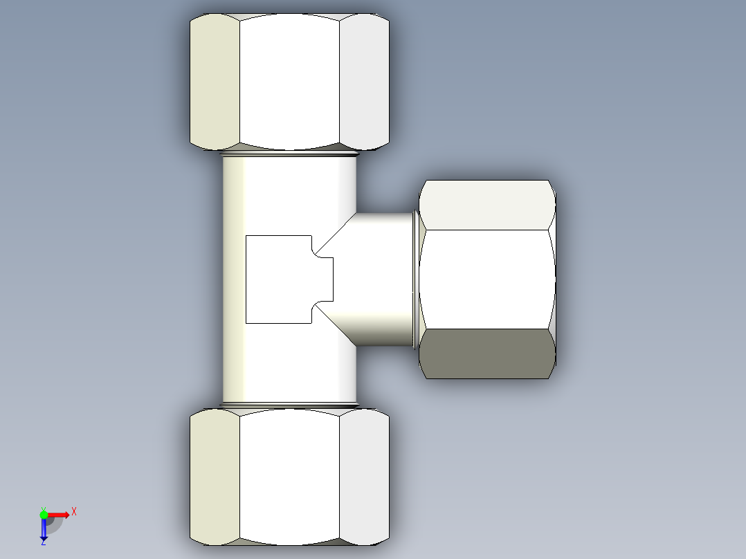 B3004550-连接 TEE 等管 10俯视图