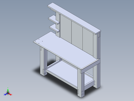 工作台dimensional-lumber-workbench--igs stl正等轴测缩略图