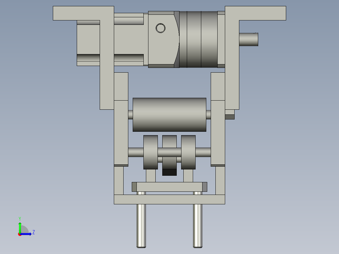 RRQD-滚轮输送线组件三左视图