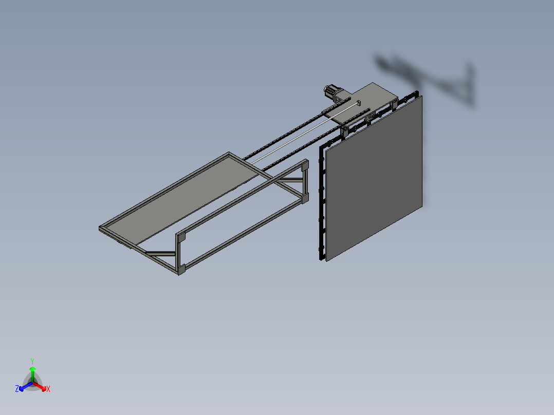 地毯抓取机构主视图