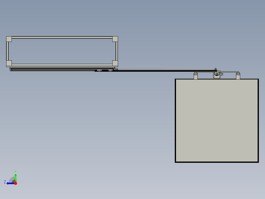 地毯抓取机构右视图