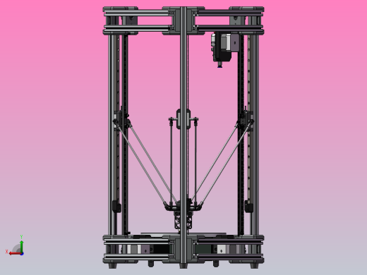 Be Kossel - Delta 机器人 3D 打印机后视缩略图